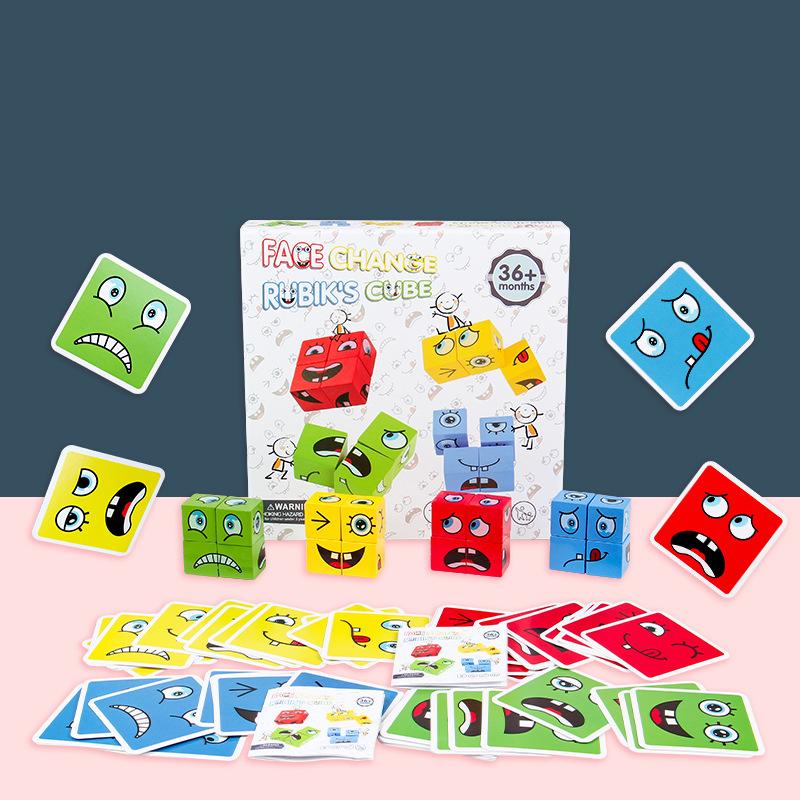 Face-Changing Magic Cube Building Blocks - FREE SHIPPING