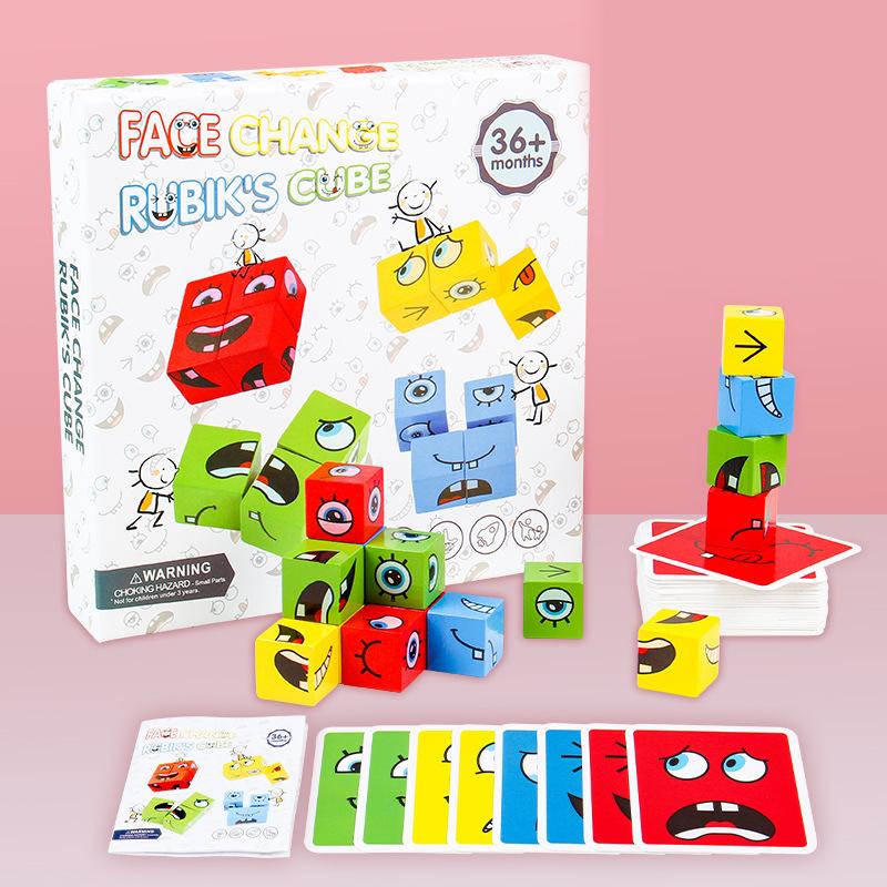 Face-Changing Magic Cube Building Blocks - FREE SHIPPING