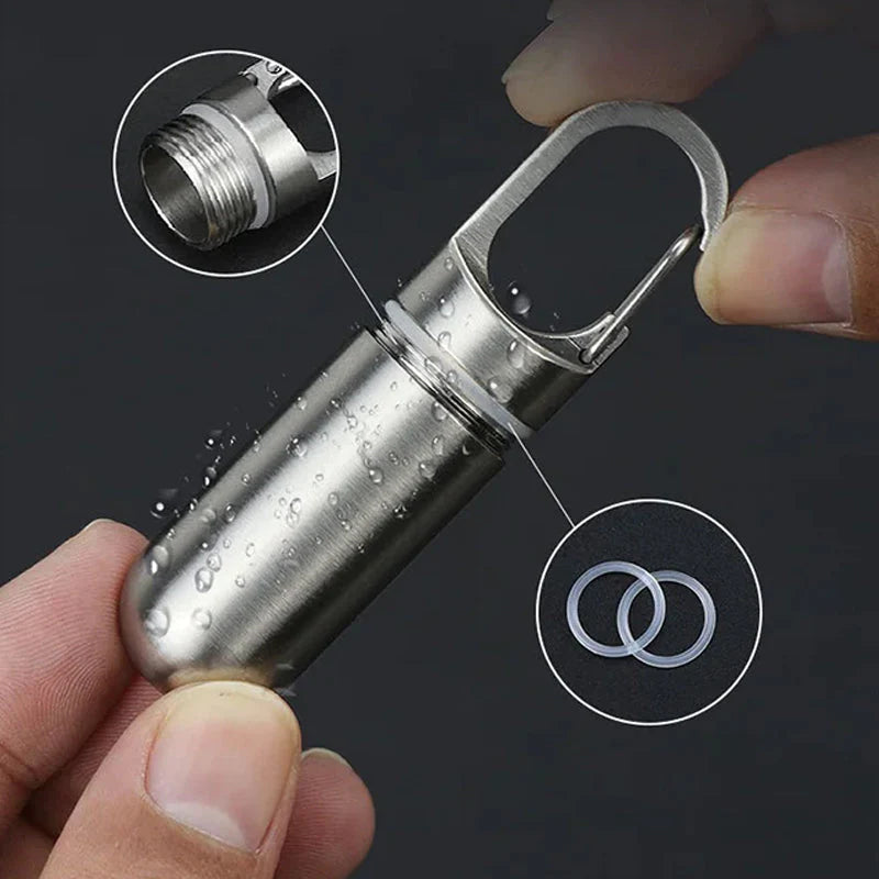 Waterproof Stainless Steel Pill Box - FREE SHIPPING