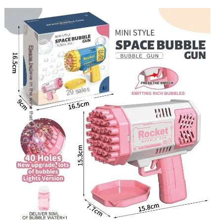 Rocket Bubble Gun-FREE TODAY ONLY