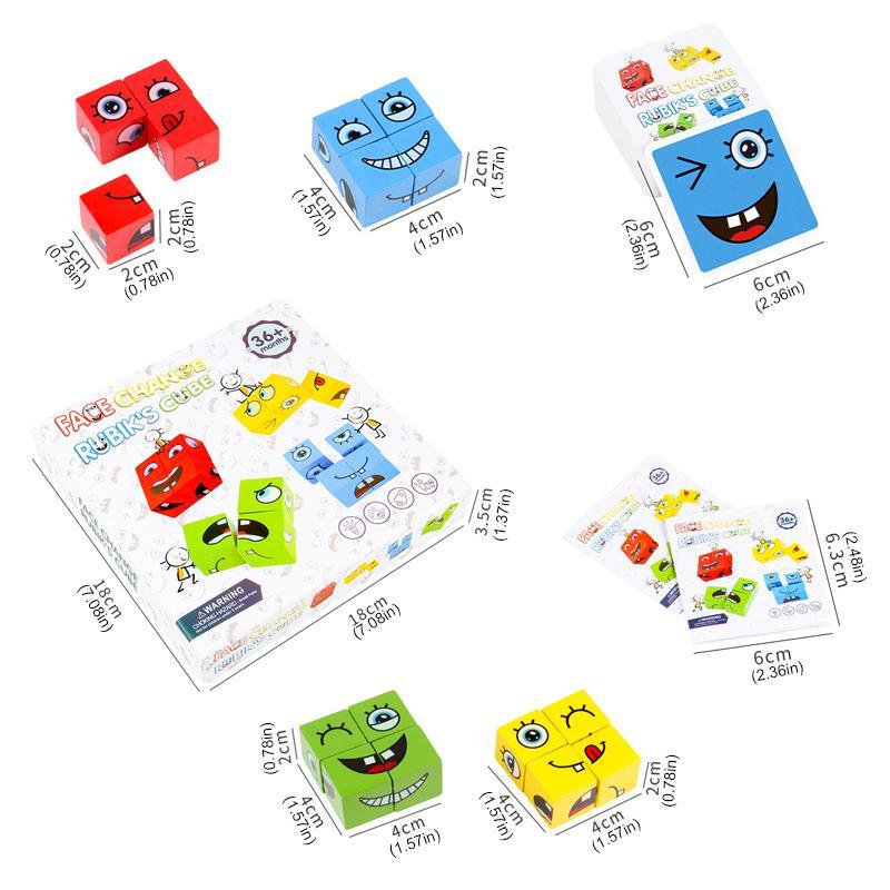 Face-Changing Magic Cube Building Blocks - FREE SHIPPING