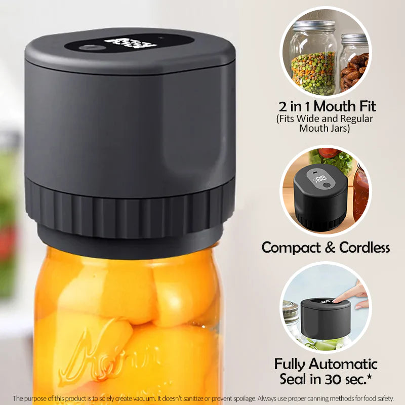 Electric Masson Jar Vacuum Sealer-FREE SHIPPING