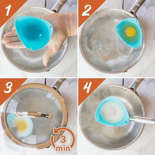 Easy Silicone Egg Poacher (Set of 4) - FREE SHIPPING